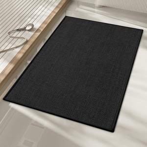 BAGOKIE Non-Slip Bath Mat Super Absorbent & Quick Dry Bathroom Rug - 1 of 4