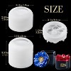 JDICTION Jar Container Resin Molds (2 PCS) - Silicone Molds with Flower Lid for Epoxy Resin Casting, DIY Jewelry Box/Flowerpot/Candle Cup - 2 of 4