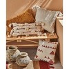 tagltd 20"x20" Cottage Handwoven Cotton with Tassels Accent Decorative Throw Pillow Poly Filled Removable Insert Square Machine Washable White - 2 of 3