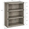 Tier Bookcase, Farmhouse Book Shelf with Storage Open Display Bookshelves - 2 of 4