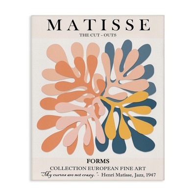 Stupell Industries Classical Matisse Painting Cut Out Forms Traditional Abstract