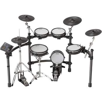 NUX DM-8 Professional Digital Drum Kit Electronic Drum Set with Acoustic-Like Feel, Control Module, and USB Audio I/O