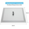 SEVOBAL Shower Faucets 16 Inch Rain Shower Head, Square Ultra Thin 304 Stainless Steel High Pressure Shower Head, Silver, 16"*16"*2.5" - 2 of 4