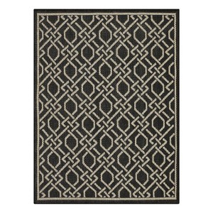 Modern Rug Soft  Non Slip Carpet Low Pile Stain Resistant Floor Cover Geometric Accent  Rug for Living Room Bedroom Nursery - 1 of 4