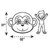 Comfy Monkey Jumbo Plush Inflatable Fluffy Floor Cushion - 4 of 4