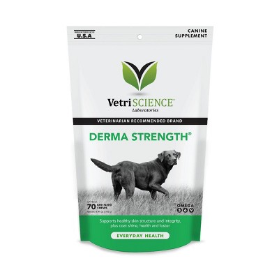 Vetriscience Laboratories Derma Strength Everyday Health Bite-Sized Dog Soft Chews, 70 ct
