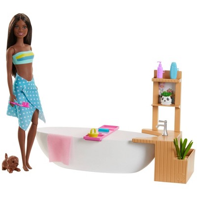 Barbie Fizzy Bath Brunette Doll and Playset