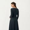 Anna-Kaci Women's Long Sleeve Ribbed Knit Midi Dress with Cutout Neckline Detail - 4 of 4