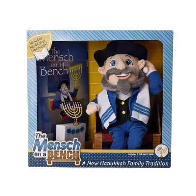 Hanukkah Mensch on a Bench