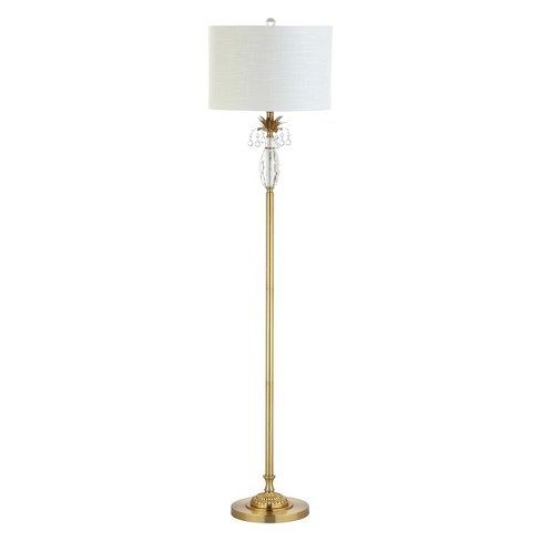 61 Adalyn Crystal Metal Led Floor Lamp Clear Includes Energy