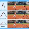 Baseball Rebounder Net, 5 Adjustable Angles Baseball Bounce Back Net with UV Resistant, Pitchback Trainer for Ground, Line Drive & Fly Balls - 4 of 4