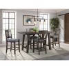 5pc Carter Counter Height Dining Set Graphite Gray - Picket House Furnishings - 2 of 4
