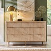 SinCiDo Fluted 7 Drawer Modern Dresser, 54" Wide Dresser TV Stand with Gold Accents, Wood Storage Organizer for Bedroom, Living Room - 3 of 4