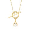 Pure Collection by Ross-Simons Italian 14kt Yellow Gold Charm-Compatible Toggle Necklace - 4 of 4