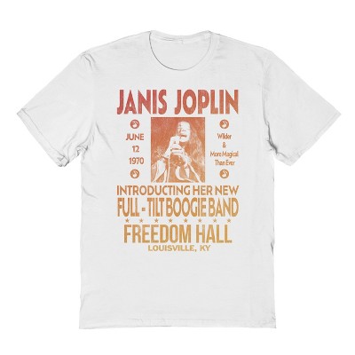 Janis Joplin Men's Freedom Hall 1 Short Sleeve Graphic Cotton T-Shirt