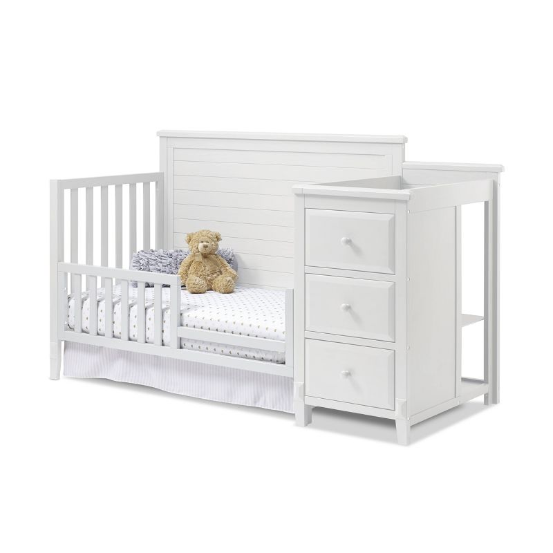 Sorelle Berkley Crib and Changer Panel Crib - White, 3 of 5