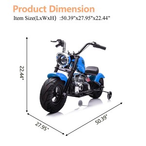 36V Electric Dirt Bike, Ride on Motorcycle 350W, Max 16.5 Mph, Electric Motorcycle with Spring Suspension & Removable Training Wheels, for Age 14+ - 1 of 4