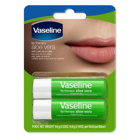 mesh Investere modstand Vaseline Aloe Lip Therapy Stick - 2pk/0.16oz Each : Target