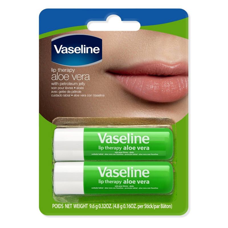 Vaseline Aloe Lip Therapy Stick - 2pk/0.16oz each, 1 of 7