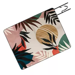 Marta Barragan Camarasa Modern tropical sunrise G Picnic Blanket - Deny Designs