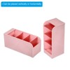 Unique Bargains Plastic Large Capacity 4 Compartments Makeup Brush Pencil Holders - 4 of 4