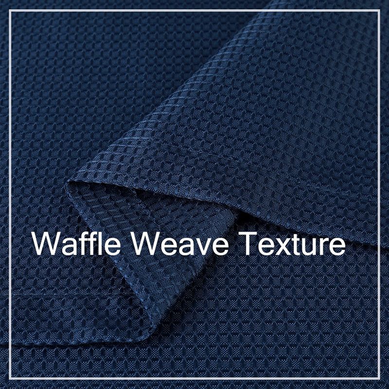 Waffle Fabric Shower Curtain for Bathroom, 3 of 7