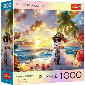 Trefl Red Paradise Snowman 1000 Piece Puzzle - 1 of 4
