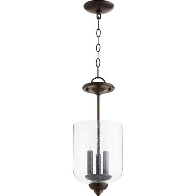 Quorum Lighting Richmond 3-Light Pendant, Oiled Bronze, 8W, 17H