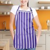 Dalix Waist Aprons Commercial Restaurant Home Bib Spun Poly Cotton Kitchen (3 Pockets) - 4 of 4