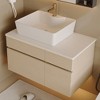 KWPZQEB 31.5" Floating Bathroom Vanity with Sink, Wall Mounted Bathroom Storage Cabinet with Drawer & Door, Single Small Bathroom Vanity - 4 of 4