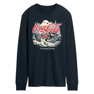 Men's - Coca Cola - For Sparkling Holidays Long Sleeve Graphic T-Shirt - 1 of 3