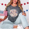 Simply Sage Market Women's Party In The USA Circle Short Sleeve Garment Dyed Tee - 2 of 4