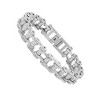 Steeltime Men's stainless steel bicycle chain bracelet. Color Options: Silver, Gold - 2 of 4