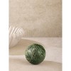 Forest Green Marble Sphere Object - 2 of 3