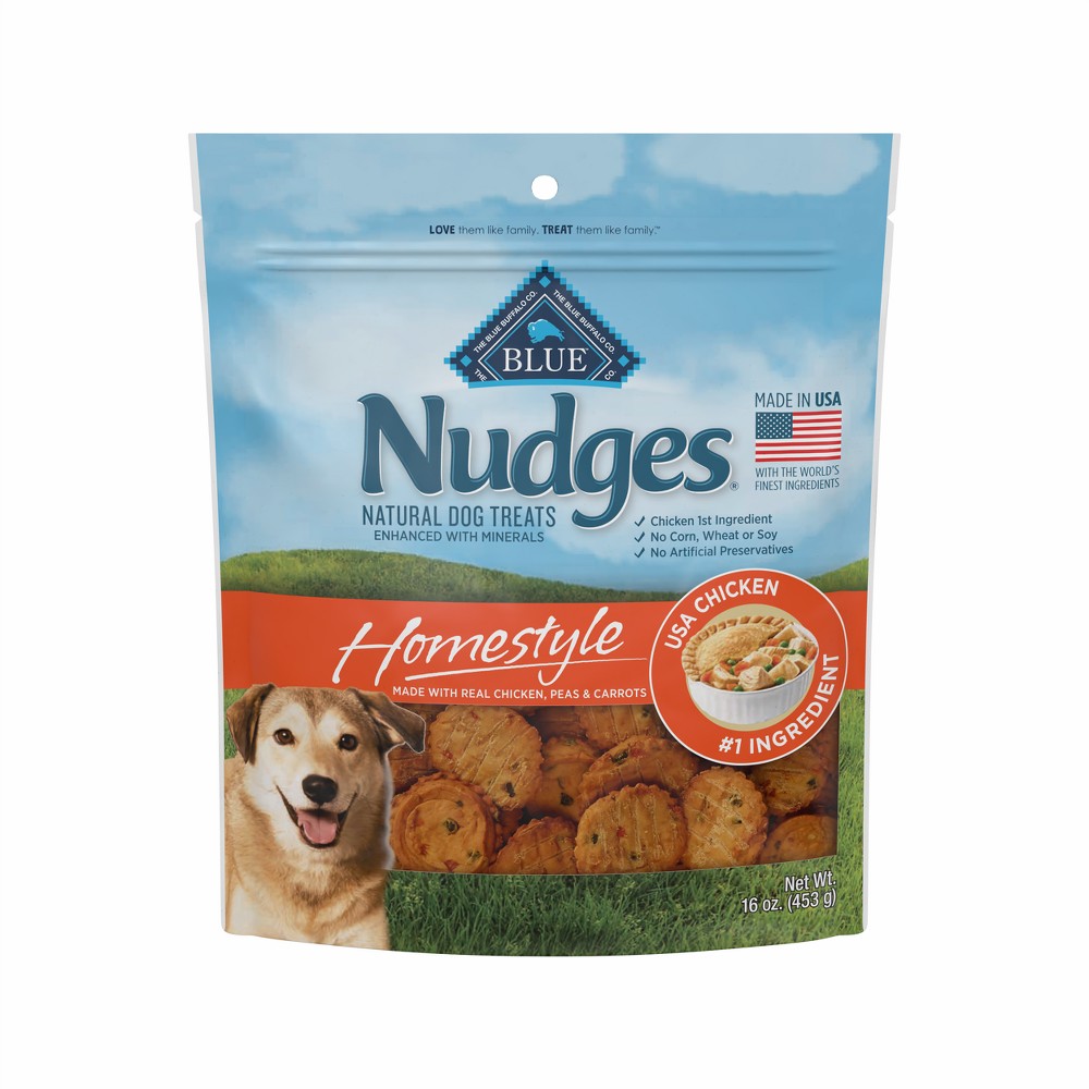 Nudges Homestyle Dog Treats - Vegetable and Chicken Pot Pie - 16oz