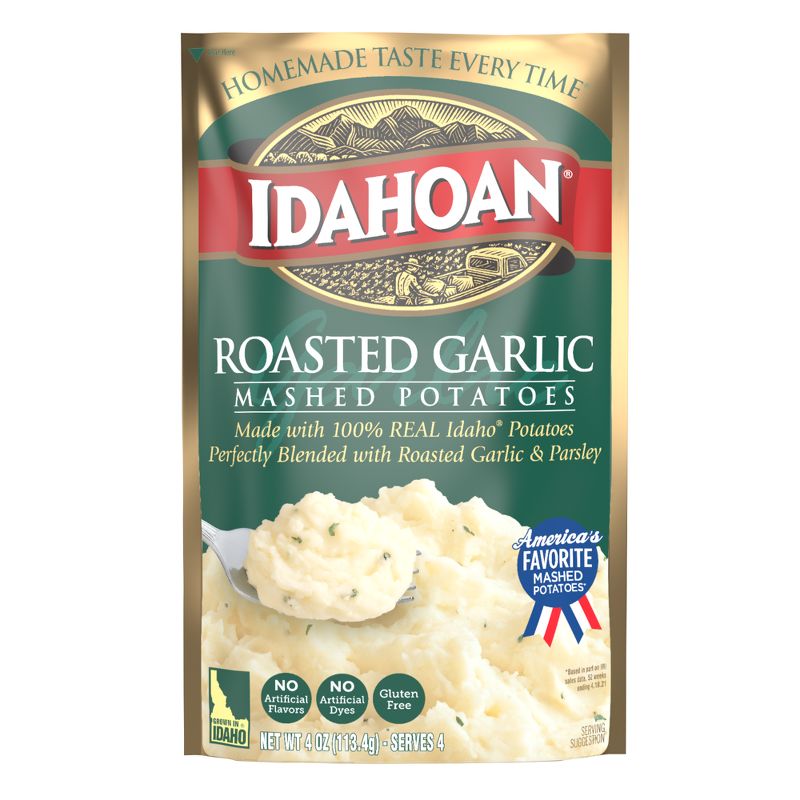 Idahoan Gluten Free Roasted Garlic Mashed Potatoes - 4oz, 1 of 5