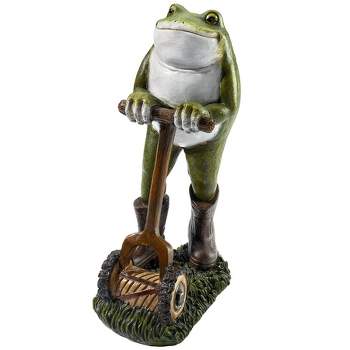 Design Toscano Moses the Garden Toad Lawn Mower Frog Statue