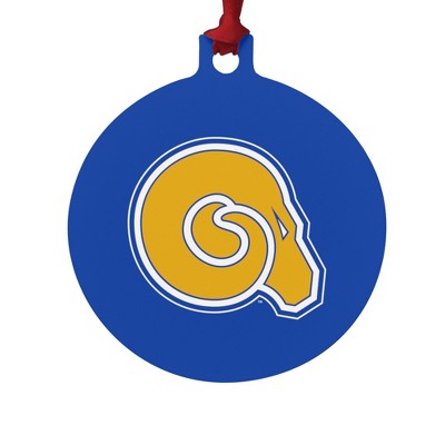 Albany State University Primary Logo Aluminum Holiday Christmas Tree Ornament