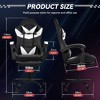 SKRAN Height Adjustable Game Chair Ergonomic Office Chair, Computer Chair with Footrest and Lumbar Support for Office or Gaming - 2 of 4