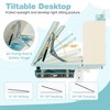 Tangkula Blue Kids Desk & Chair Set Height Adjustable Children School Study Table & Chair - 4 of 4