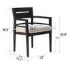PAGED Set of 4 Patio Dining Chairs,Modern Outdoor Dining Chairs with Sunbrella Fabric Cushions,Aluminum Chairs for Suitable for Patio - 3 of 4
