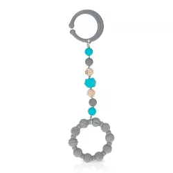 Nuby Tag-A-Long Teether - Gray