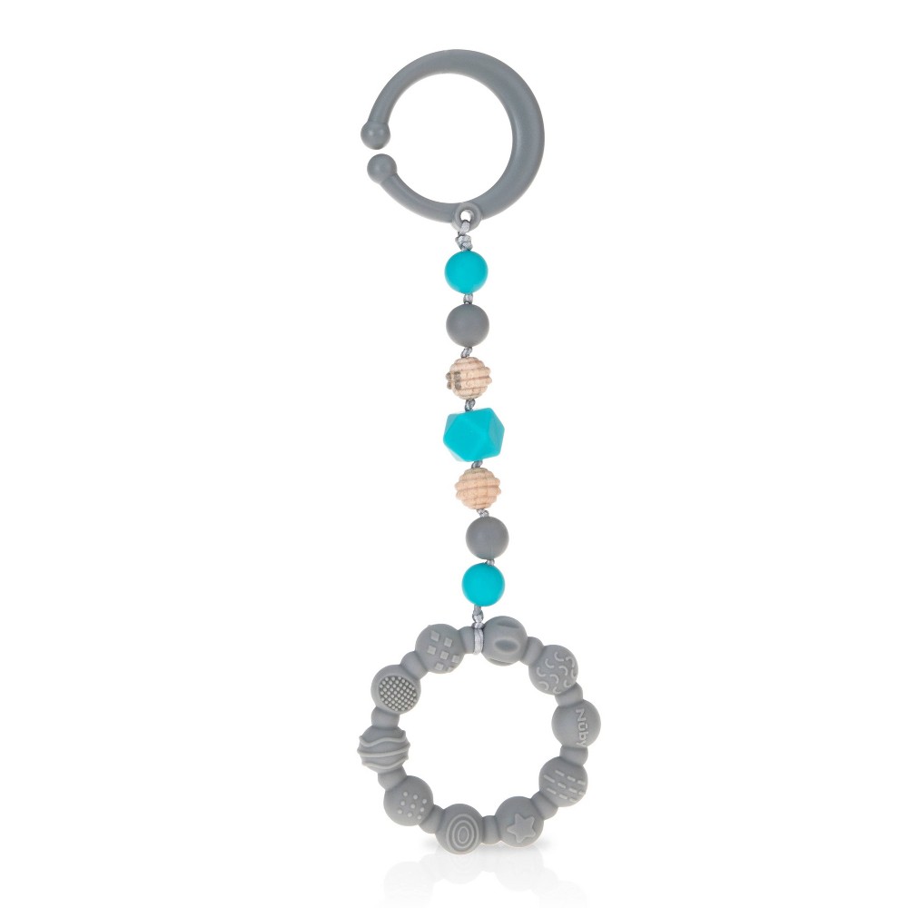 Photos - Bottle Teat / Pacifier Nuby Tag-A-Long Teether - Gray 