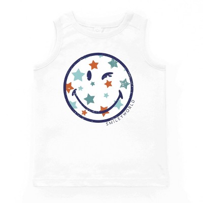 The Juniper Shop SmileyWorld Patriotic Star Wink Youth Tank Top