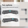 106" W 5-Seat Convertible L-Shaped Corduroy Sectional Sofa with USB Charger, Cup Holders, Storage Armrest, Modular Design - 3 of 4