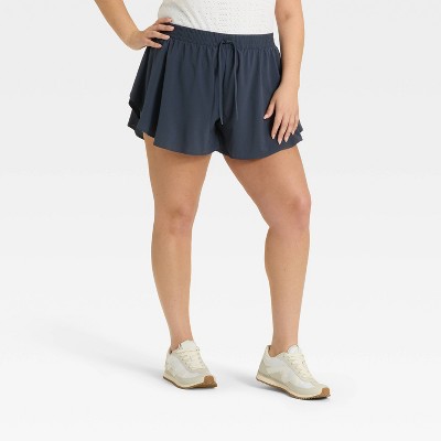 Women's 2.5" Woven High-Rise Flutter Shorts - All In Motion™
