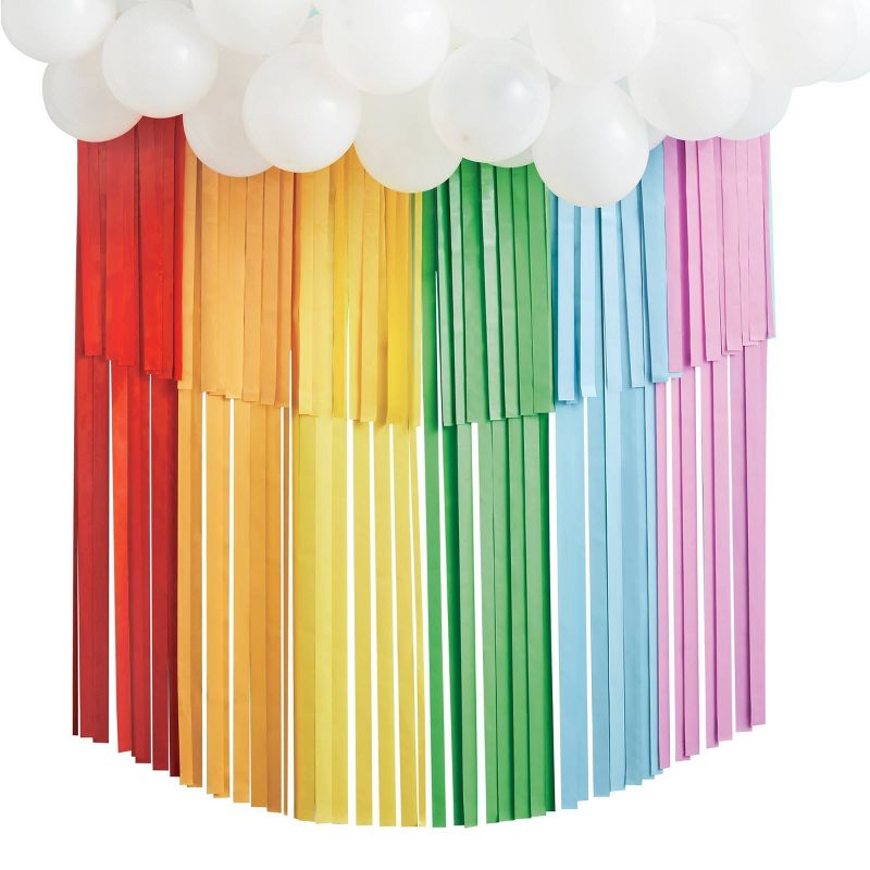 Rainbow Tiered Backdrop with Balloon Garland - Spritz&#8482;, 4 of 10