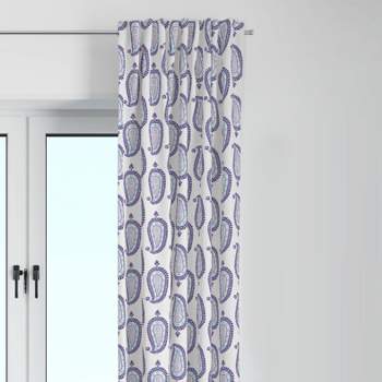 Bacati - Paisley Isabella Purple/Aqua/Lilac Curtain Panel