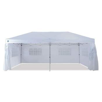 Z-Shade ZS2010EVTS-6 20 by 10 Foot Instant White Pop Up Event Canopy Tent Emergency Shelter for Outdoor and Indoor Use, 200 Square Foot Capacity