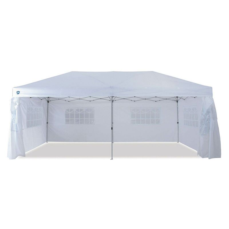 Z-Shade ZS2010EVTS-6 20 by 10 Foot Instant White Pop Up Event Canopy Tent Emergency Shelter for Outdoor and Indoor Use, 200 Square Foot Capacity, 1 of 7